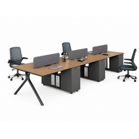 Table de direction moderne et durable - Entièrement fonctionnelle avec câblage double face haut de gamme et bois écologique