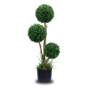 Cây gỗ Hoàng Dương Nhân Tạo | Cây ba lá Milan trong chậu | Trang trí cây xanh giả cho nhà & vườn - Product Image 1