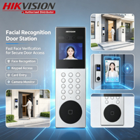 Hikvision DS-KD9203-ME6 Estación de Control de Acceso con Reconocimiento Facial a Color de 4.3 Pulgadas, Gran Angular, Alarma, IP65, Intercomunicador de Seguridad