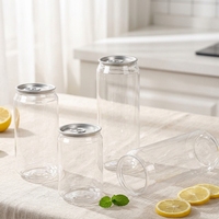 Bouteille de boisson portable en PET de qualité supérieure, 330 ml, 500 ml, 650 ml, étanche, scellée, pour café, jus, avec couvercle facile à ouvrir