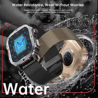 Reloj Inteligente Deportivo Resistente al Agua con Llamadas, Diseño Cuadrado, Venta Directa de Fábrica