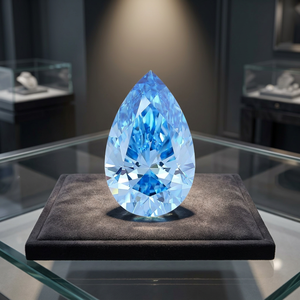 Diamante Azul Fantasía Cultivado en Laboratorio, Corte Pera, Piedra Suelta, Certificado IGI, 6.06 Quilates, Mejor Precio - Product Image 2
