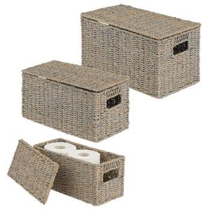 Panier à linge pliable de 40 L, tiroir à linge extractible, panier à linge tissé à la main, isolation, organisateur de fruits pour comptoir - Product Image 2