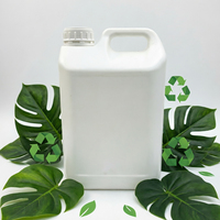 Bidon carré en PEHD de 5 L de qualité alimentaire avec bouchon à vis, conteneur pour liquides, marque JiSheng, pour vin, huile, lotion, poudre, vente en gros