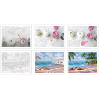 Peinture à l'huile DIY pré-imprimée sur toile, peinte à la main, sur mesure, OEM/ODM, pour la décoration intérieure, paysage, vente en gros