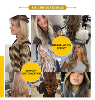 Extensions de cheveux humains vierges russes Remy de qualité salon, tissage double machine, tissage papillon, Luxsea Hair