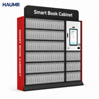 Armoire à livres intelligente HAUMR, conception modulaire SIP2, solution de bibliothèque en libre-service avec numérisation du code QR pour emprunter, pour les parcs