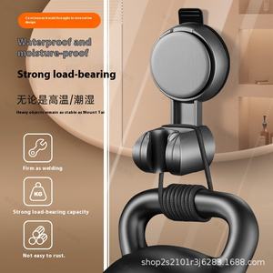 <span class=keywords><strong>Support</strong></span> de pomme de <span class=keywords><strong>douche</strong></span> puissant à ventouse, <span class=keywords><strong>sans</strong></span> perçage, chromé, haute pression, accessoire de robinet de salle de bain et de toilettes, base universelle mobile - Product Image 2