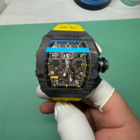 Montre mécanique de la série RM11-03 : Chronographe squeletté en fibre de carbone — Montre de luxe haut de gamme pour homme