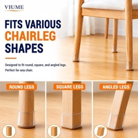Protections de pieds de chaise personnalisées pour sols en bois dur, rondes