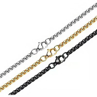Acier inoxydable quille chaîne serpent os chandail torsion ronde perle chaîne personnalité collier bijoux matériel bagages accessoires