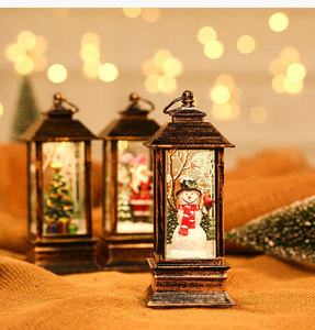 2024 Hot Sale Christmas Decoration Gifts Crafts <b>Plastic</b> Christmas Snow Ball Water Lantern Decoration Ornaments Wholesale - Product Image 5