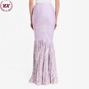 Dernier modèle malaisie vente en gros jupe longue plissée broderie <span class=keywords><strong>baju</strong></span> <span class=keywords><strong>kurung</strong></span> moden dentelle <span class=keywords><strong>baju</strong></span> <span class=keywords><strong>kurung</strong></span> en gros au vietnam - Product Image 5