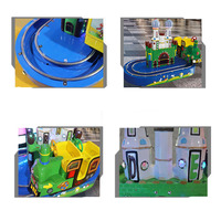Château de piste à jetons enfants petit parc d'attractions Trains Mini équipement de parc parc parc intérieur en Fiber de verre aire de jeux intérieure RITENG