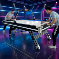 Table de hockey sur air électronique SZX de conception nouvelle, 7,5 pieds, avec lampe, tableau de scores électronique, notation automatique, table de jeu professionnelle