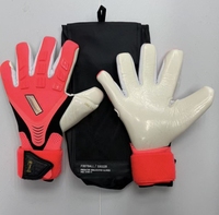Guantes de Portero de Látex Genuino de Alta Calidad de 4 mm con PU Antideslizante para Fútbol y Uso en Exteriores