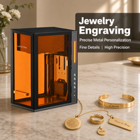 Graveur laser pour cartes de visite en métal 30W, pour cartes en aluminium, logos, codes QR, étiquettes de bijoux et produits personnalisés pour les bijouteries