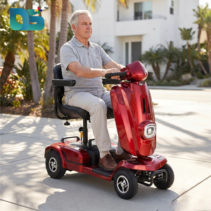 Scooter électrique pliable pour adultes et personnes âgées, avec pneus tout-terrain à gros profil, siège réglable et cadre en acier - Product Image 1