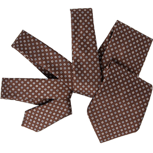 <span class=keywords><strong>Corbata</strong></span> <span class=keywords><strong>de</strong></span> seda 100% hecha a mano para hombre, patrón formal <span class=keywords><strong>de</strong></span> lunares, <span class=keywords><strong>corbata</strong></span> marrón <span class=keywords><strong>de</strong></span> <span class=keywords><strong>siete</strong></span> <span class=keywords><strong>pliegues</strong></span> con punta azul - Product Image 4