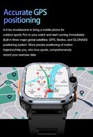 Montre connectée Android 4G GPS 2026 avec écran tactile, double caméra, emplacement pour carte SIM, étanche IP67, écran OLED