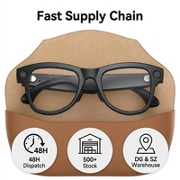 Gafas Inteligentes 2026, Fotografía de 13 Megapíxeles, Video 4K Ultra HD, Interacción Táctil para Llamadas, Estuche de Carga de Cuero