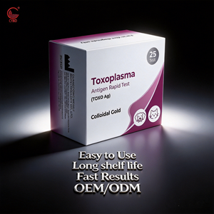 Prueba Rápida de Antígeno de Toxoplasma Gondii para Muestras de Heces/Suero de Gatos, Detección Zoonótica, Alta Especificidad, 10 Minutos POCT, Se Acepta OEM - Product Image 1