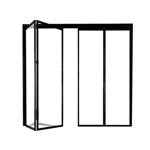 Vente directe d'usine de portes coulissantes pliantes en alliage d'aluminium, style rétro français, adaptées aux chambres, aux bureaux et aux balcons - Product Image 3