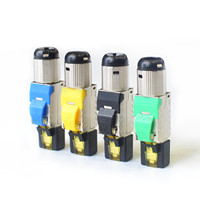 Conector Modular RJ45 Cat7 sin Herramientas para Cable de Red Ethernet, Conector de Paso STP EZ 8P8C Cat7 RJ45