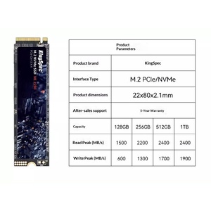 สำหรับ M.2 NVMe 128GB 2280 ฮาร์ดดิสก์ SSD ภายในสำหรับแล็ปท็อป 256GB/512GB โซลิดสเตทไดรฟ์ - Product Image 2