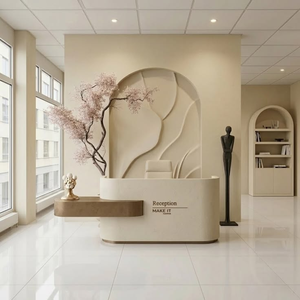 Top Selling Modern <strong>Large</strong> Desktop Reception <strong>Desk</strong> Beauty Salon Counter Reception Table Nail Salon SPA Reception <strong>Desk</strong> - Product Image 3