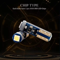 Ampoule LED T5 pour instruments de voiture, 1SMD 3030, lampe d'instrument 12V, indicateur d'avertissement de tableau de bord, T5 W1.2W W2.3W W2W WBT5