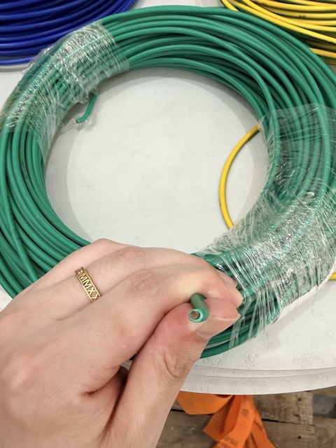H07V-U 1.5/2.5/4mm2 1 Core Solid Copper Electrical Wire ROHS for IEC 60227 Standard for Rigid PVC Power Cable for building