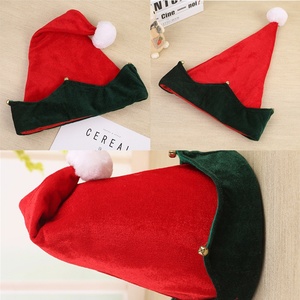 <span class=keywords><strong>Cappelli</strong></span> <span class=keywords><strong>da</strong></span> Elfo Natalizi Personalizzati all'Ingrosso, Rossi in Tessuto Non Tessuto, Vestibilità Classica per Adulti e Bambini, Accessori per Costumi Festivi - Product Image 3