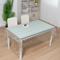 Nappe en PVC transparente à paillettes dorées RNPT, imperméable et décorative, pour les tables de mariage, de banquet et d'événements