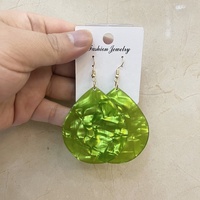 Nuevos Pendientes de Lágrima de Moda, Joyería de Plástico Acrílico, Pendientes Ligeros, Venta al por Mayor de Fábrica