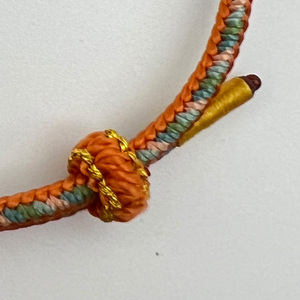 Hợp thời trang dệt tay nylon màu vàng và màu xanh lá cây thời trang Chuỗi Vòng Đeo tay quà tặng cho các cặp vợ chồng unisex hoặc bạn bè tốt nhất Vòng đeo tay quyến rũ - Product Image 4