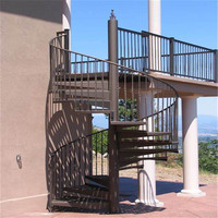 Marches d'escaliers en fer forgé, commerce extérieur/conception de balustrade d'intérieur