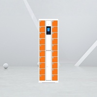 Boîte de rangement numérique extérieure robuste en acier à 20 compartiments, étanche et écologique, pour salle de sport, supermarché, colis intelligents et bagages
