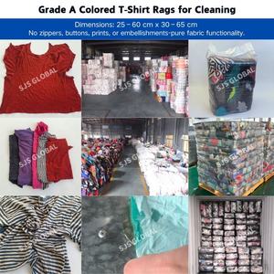 Chiffons de nettoyage réutilisables en coton de qualité supérieure, colorés, 100 % coton, fiables pour l'entretien général des ateliers - Product Image 5