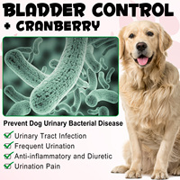 Oimmal Bladder Chews – Soutien Urinaire pour Chiens : Canneberge et D-mannose – Friandises Tendres pour le Contrôle Urinaire et la Santé de la Vessie et des Reins