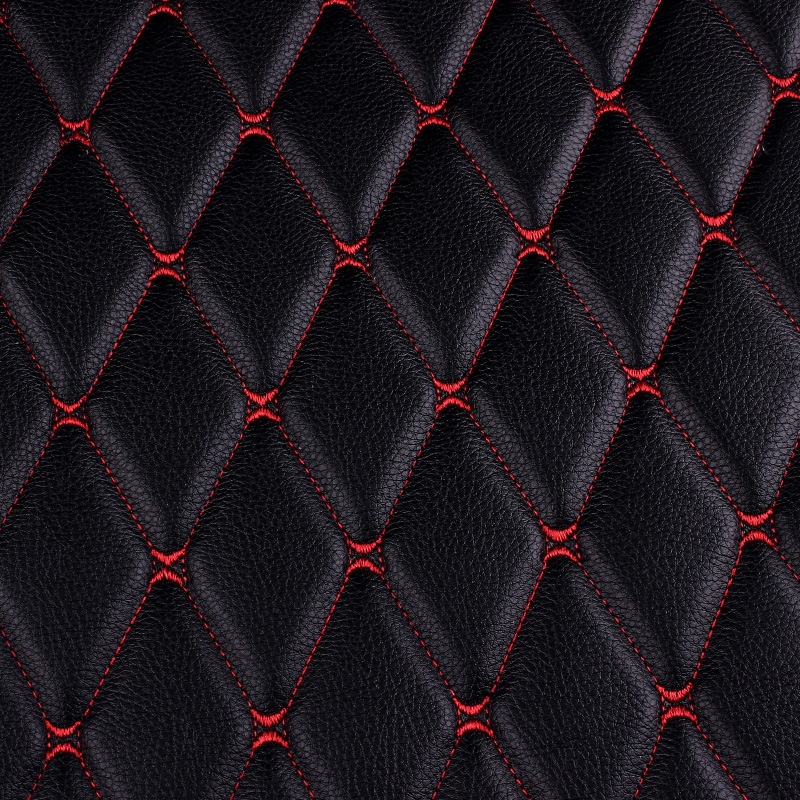 01 #   Noir avec surpiqûres rouges