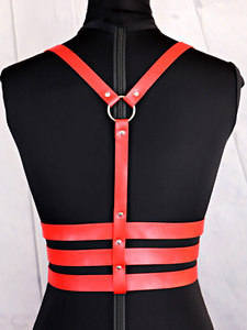 Réglable Punk cuir ceinture corps bretelles femmes Sexy taille Bondage jarretière harnais Lingerie sous-vêtements pour Rave Party - Product Image 6