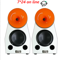 DH-03 Nouvelle paire d'enceintes bibliothèque audiophiles 2 voies de 8 pouces, son allemand de qualité Hi-Fi pour l'audio domestique haute fidélité