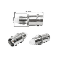 Vente en gros de connecteurs coaxiaux RF BNC-FME adaptateur JJ/KK/JK/KJ adaptateur BNC femelle vers prise FME adaptateurs d'antenne haute fréquence femelles