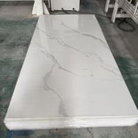 Panneaux et feuilles muraux en PVC imitation marbre UV, design moderne brillant, imperméables, pour usage hôtelier, vente en gros