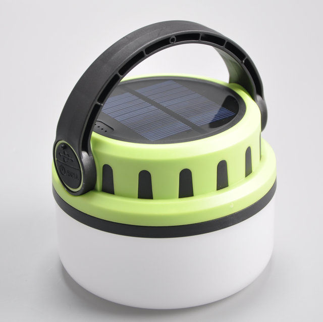 Camping Light With Side Flashlight Solar Powered or USB Powered Lantern High Brightness Emergency Input and Output