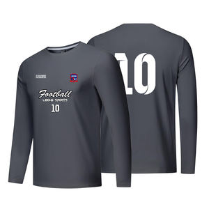 Camiseta ajustada de secado rápido con logotipo personalizado de poliamida y LICRA para actividades de ocio al aire libre para hombre - Product Image 6