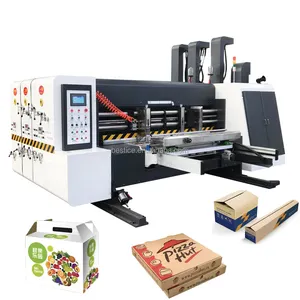 Industrial carton box printing slotting die-cutting making machine corrugated cardboard sheet printer machinery prices
