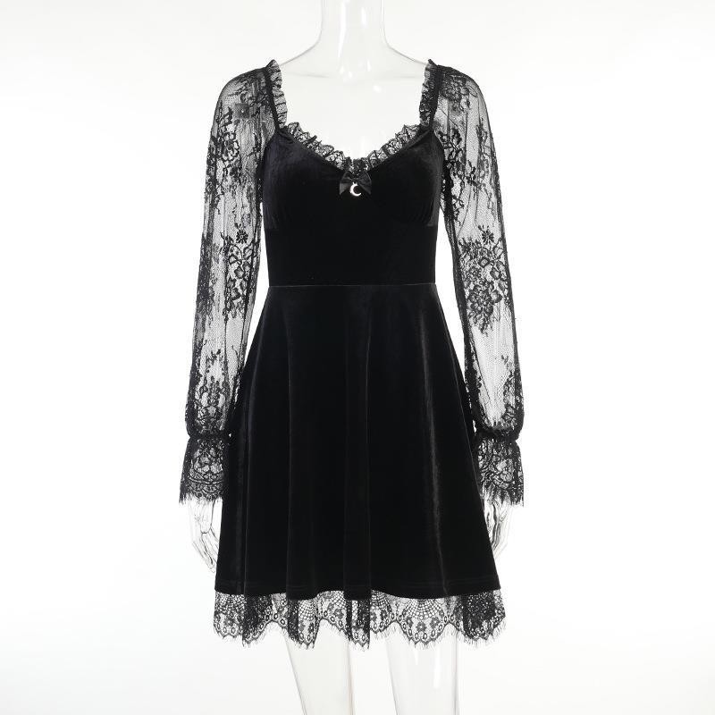 Women's Punk Gothic Dress Black Retro Grunge Layered Lace up Dress Gothic  Lolita Dress Hottie Halloween Vampire PROM Costume| Alibaba.com