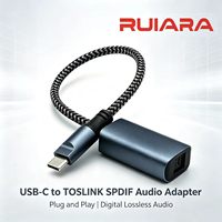 Cable Adaptador de Audio Óptico USB-C Macho a TOSLINK Hembra SPDIF, Cable Óptico Digital Tipo C para Barra de Sonido, Sistema de Audio para TV
